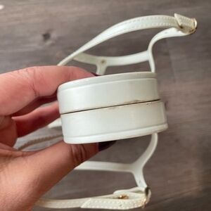 Alexandre Birman Jerry Sandals White Thong T strap Jelly Sandals Size 41